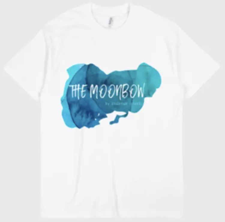 038 The Moonbow Blue T Shirt Wh Tシャツ ハワイ カリフォルニア 西海岸 サーフ ブランド ハワイアンカジュアル ファッションブランド Anuenue Island